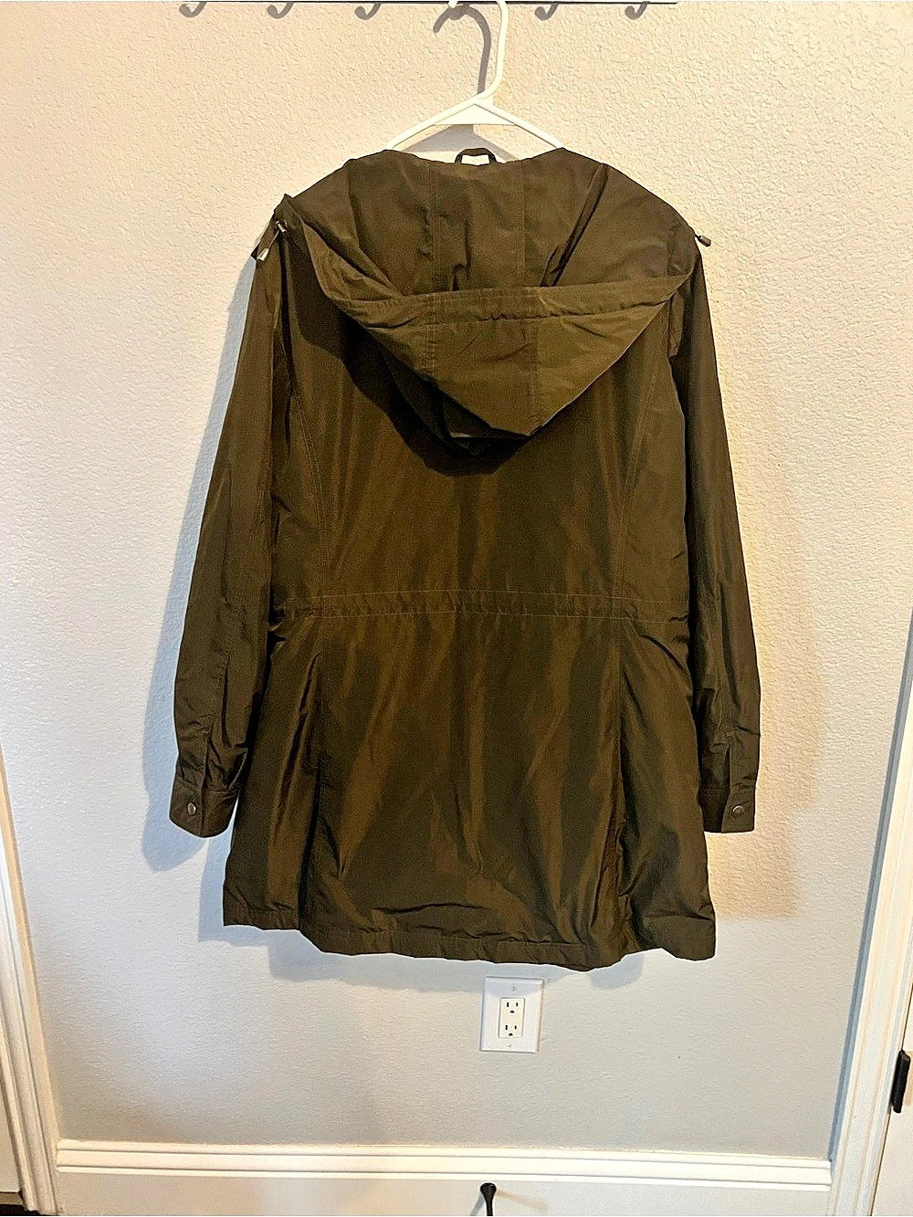 Pendleton Hooded Utility Anorak Coat Olive Green Women’s XL - Picture 8 of 10
